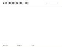 Tablet Screenshot of aircushionboot.com